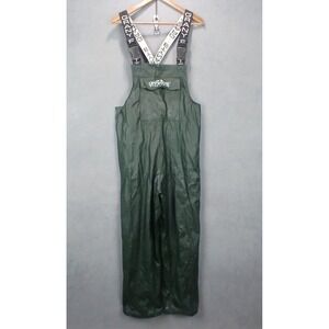 Granyte Storm Gear Rain Bib Overalls Mens Small Dark Green Waterproof PU Coated